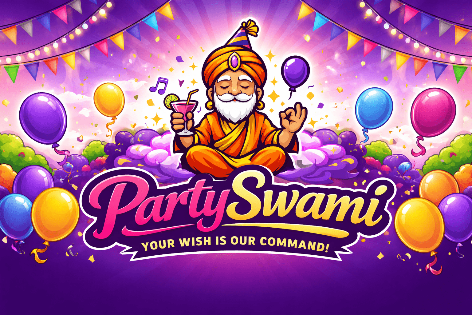 Party Swami celebration banner
